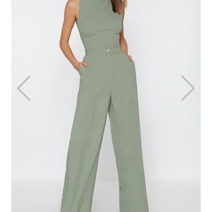 Nasty Gal wide leg high waisted pants